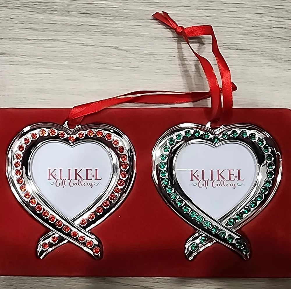 New Christmas Ornament Heart Frames